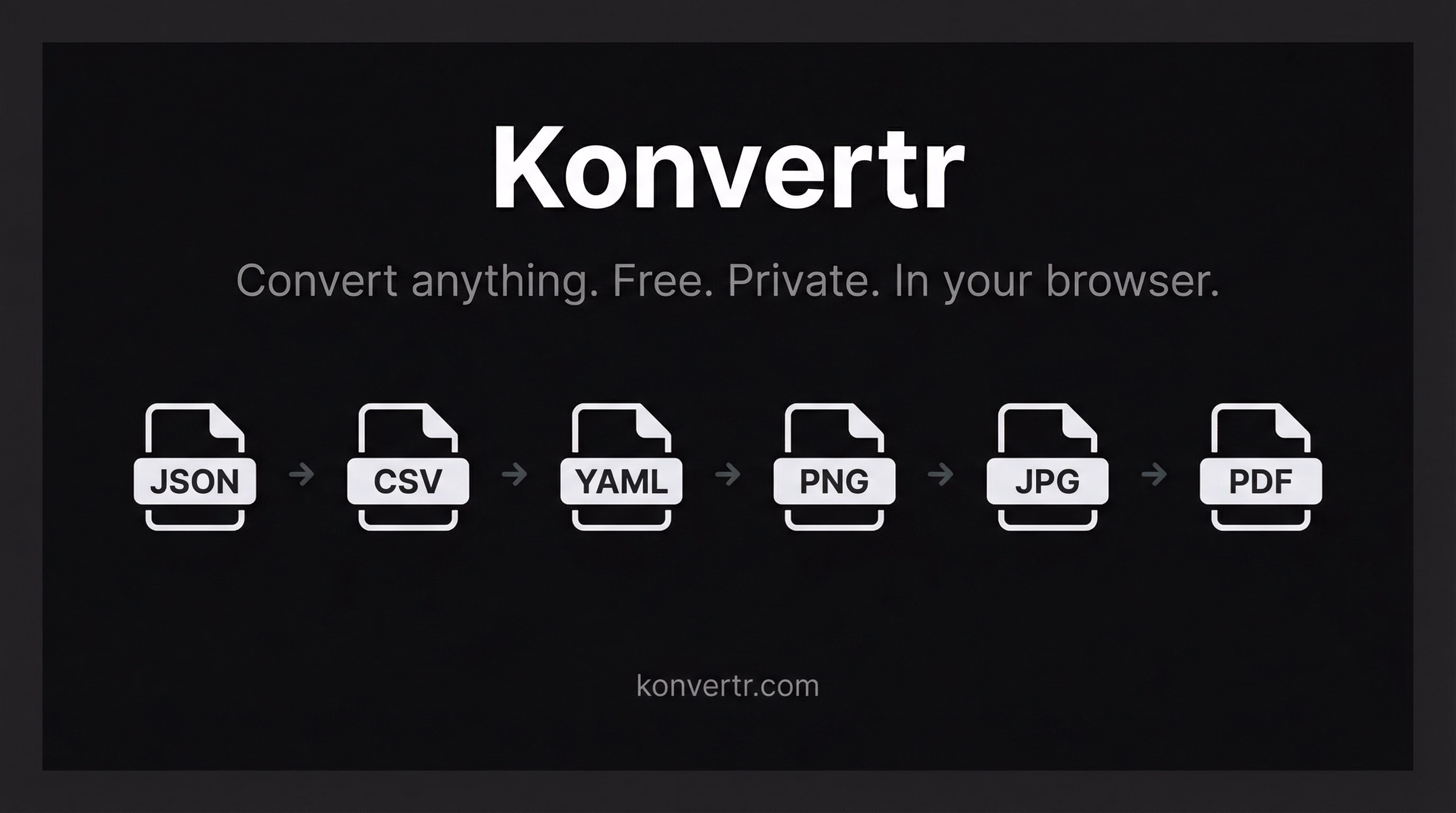 Konvertr. browser-side file and format converter